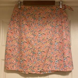 Lizsport Petite Pink Floral Skort Sz 8P